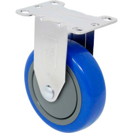 Casters, Wheels & Industrial Handling 16PP40GS4S06YY Durable Superior Casters Rigid Top Plate Caster - 4"Dia. Poly-Pro with No Brake - 350 Lb. Cap. image.