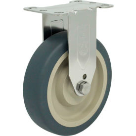 Casters, Wheels & Industrial Handling 16TP50GT9006YY Durable Superior Casters Rigid Top Plate Caster - 5"Dia. Thermo-Pro with Plain Bore image.