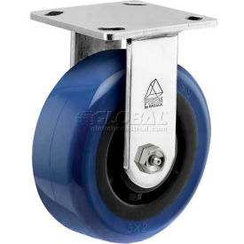 Casters, Wheels & Industrial Handling CPR40156SS-EAG11(BK) Bassick® Prism Stainless Steel Rigid Caster - Eagle Urethane - 4" Dia. image.