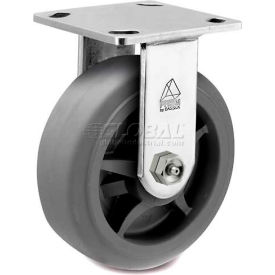 Casters, Wheels & Industrial Handling CPR40156SS-TPR11(GG) Bassick® Prism Stainless Steel Rigid Caster - Thermal Plastic Rubber - Flat Tread - 4" Dia. image.