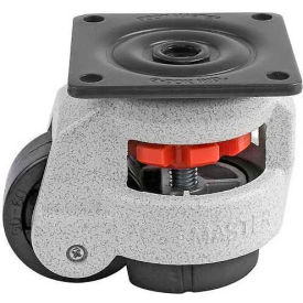 Casters, Wheels & Industrial Handling GD-60F Foot Master® Swivel Plate Manual Leveling Caster GD-60F - 550 Lb. Cap. - 63mm Dia. Nylon Wheel image.
