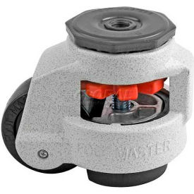 Foot Master® Swivel Stem Manual Leveling Caster GD-80S-1/2 - 1100 Lb. - 63mm Dia. Nylon Wheel