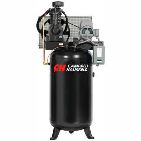 Campbell Hausfeld CE7051 Campbell Hausfeld® CE7051,5HP,Two-Stage Comp.,80 Gal,Vert,175PSI,17.2CFM,3-Phase 208-230/460V image.