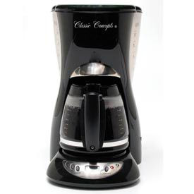 Classic Coffee Concepts, LodgingStar, Ju RP1021 12-Cup Euro-Style Coffee Maker w/ Digital Clock, RP1021 image.
