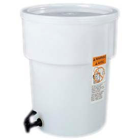 Carlisle Sanitary Maintenance 221002 Carlisle 221002 - Round Dispenser 5 Gallon, White image.