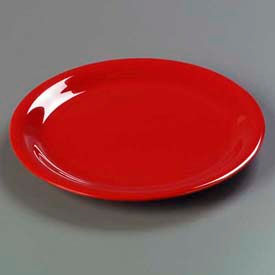 Carlisle Sanitary Maintenance 3300405 Carlisle 3300405 - Sierrus™ Dinner Plate, Narrow Rim 9", Red image.