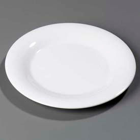 Carlisle Sanitary Maintenance 3302402 Carlisle 3302402 - Sierrus™ Dinner Plate, Wide Rim 12", White image.