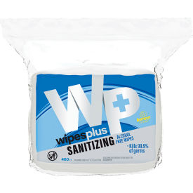 Hand Sanitizing Alcohol Free Wipes, Lemon Scent, 400 Wipes/Bag view 2