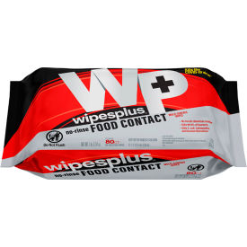 No-Rinse Food Contact Multi-Surface Wipes, Unscented, 80 Wipes/Pack view 2