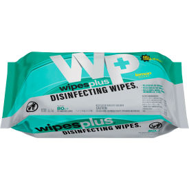 Disinfecting Surface Wipes, Lemon Scent, 80 Wipes/Pack view 2
