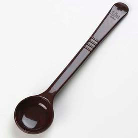 Carlisle Sanitary Maintenance 395801 Carlisle 395801 - Solid Measure Miser Spoon, Long Handle 1.5 Oz, Reddish Brown image.