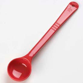 Carlisle Sanitary Maintenance 396005 Carlisle 396005 - Solid Measure Miser Spoon, Long Handle 2. Oz., Red image.