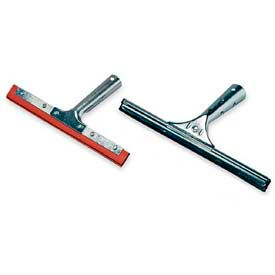 Carlisle Sanitary Maintenance 4007200 Double-Blade Rubber Squeegee W/ Handle 8" - 4007200 image.