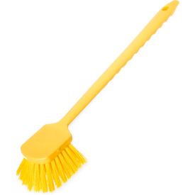 Carlisle Sparta 20 in. Utility Scrub Brush with Polyester Bristles, Yellow - Pkg Qty 6
