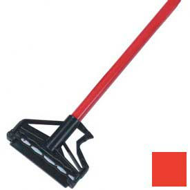 Carlisle Sanitary Maintenance 4166405 Carlisle Sparta Spectrum Quik-Release Fiberglass Mop Handle 60"L / 1"D-Red - 4166405 image.