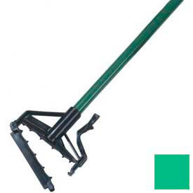 Carlisle Sanitary Maintenance 4166409 Carlisle Sparta Spectrum Quik-Release Fiberglass Mop Handle 60"L / 1"D-Green - 4166409 image.