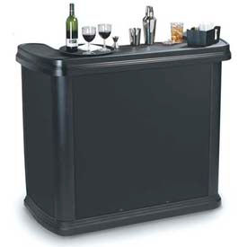 Carlisle Sanitary Maintenance 755003 Carlisle 755003 - Maximizer™ Portable Bar 56", 26-1/2", 48-1/2", Black image.