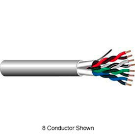 Convergent Connectivity Technology 725213WH1S Convergent 725213WH1S 18AWG 4C Stranded Shielded Control Cable Plenum (CMP) 1,000 Ft. Spool White image.