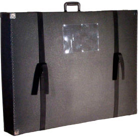 Case Design Corporation 275-41-FL Case Design 275 Omni Telescoping Case Lined with 1/2" Foam-Trade Show Case, 41"L x 26"W x 6"H, Black image.
