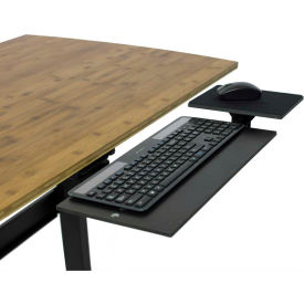 Uncaged Ergonomics KT1-B Uncaged Ergonomics KT1-B Adjustable Under Desk Keyboard Tray, Black image.
