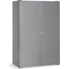 Global Industrial B1961828 Global Industrial™ Bin Cabinet Deep Door - Louvered Panels, 16 Ga. All-Welded Cabinet 48x24x72 image.
