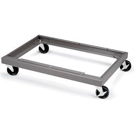 Tennsco Corp CK18-MGY Tennsco Mobile Steel Dolly For 36"Wx18"D Cabinets, Medium Gray image.