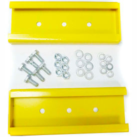 Wildeck WGLRHP Wildeck® Rail Hardware Package For Lift Out Rails, Yellow image.