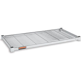 Global Industrial B2051828 Zinc Shelf For Square-Post Open-Wire Shelving - 18"D - 72" image.