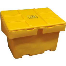 Global Industrial B2050616 Global Industrial™ Lockable Outdoor Storage Container, 48"Lx33"Wx34"H, 18.5 Cu. Ft., Yellow image.