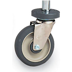 Metro 5MR 5" Casters For Metro Open-Wire Shelving - Resilient Rubber - Rigid With Bumper  image.
