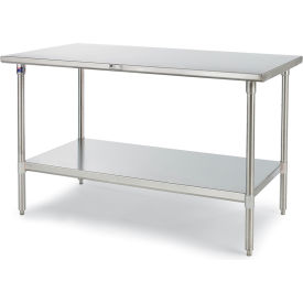 John Boos & Company ST6-3072SSK John Boos® 304 Stainless Steel Table, 72 x 30", Undershelf image.
