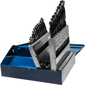 Century Drill & Tool 24021 Century Drill 24021 - Black Oxide Drill Bit 21 Piece Set - 135° - 1/16" to 1/2" by 32nds image.