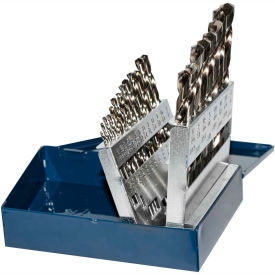 Century Drill & Tool 26121 Century Drill 26121 - Cobalt Drill Bit 21 Piece Set - 135° - 1/16" to 1/2" by 32nds image.