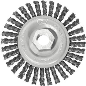 Century Drill & Tool 76041 Century Drill 76041 Angle Grinder Wire Wheel 4" Dia. Steel Stringer Bead image.