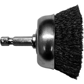 Century Drill & Tool 76211 Century Drill 76211 Drill Cup Brush 1-3/4" Dia. Crimped Steel 0.0118" image.