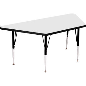 Correll Inc A3060-TRP-36 Activity Tables, 60"L x 30"W, Standard Height, Trapezoid - White image.