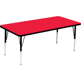 Correll Inc A3672-REC-35 Activity Tables, 72"L x 36"W, Standard Height, Rectangular - Red image.