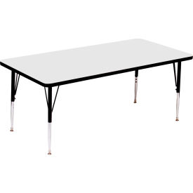 Activity Tables 60""L x 30""W Standard Height Rectangular - White