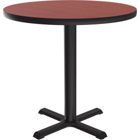 Correll Inc BXT30R-21 Correll 30" Round Restaurant Table, Cherry image.