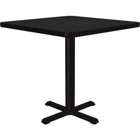 Correll Inc BXT30S-07 Correll 30" Square Restaurant Table, Black image.
