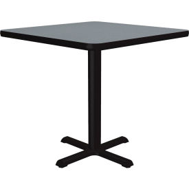 Correll Inc BXT30S-15 Correll 30" Square Restaurant Table, Gray image.
