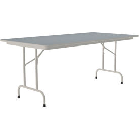 Correll Inc CF3672PX-15 Correll Laminate Folding Table, 36" x 72", Gray image.