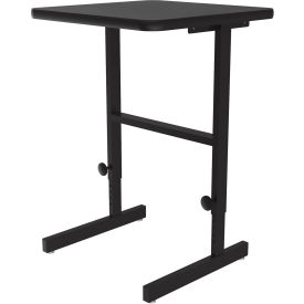 Correll Inc CST2024-07 Correll Adjustable Standing Height Workstation - 24"L x 20"W x 34" to 42" - Black Granite image.