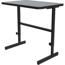 Correll Inc CST2436-15 Correll Adjustable Standing Height Workstation - 36"L x 24"W x 34" to 42" - Gray Granite image.