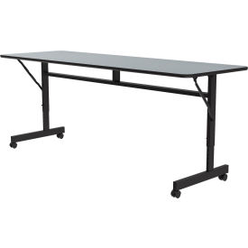 Correll Inc FT2460M-15 Correll Econo-Line Flip Top Table, 24" x 60", Gray Granite image.