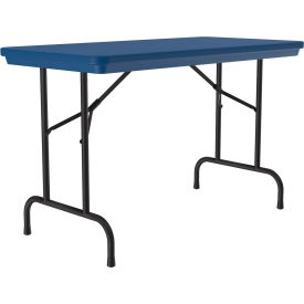 Correll Inc R2448-27 Correll Plastic Folding Table, 24" x 48", Blue image.