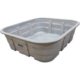 Hastings Equity Manufacturing HPSQ70208 Hastings Rectangular Poly Stock Tank, Gray, 96"L x 84"W x 28-1/6"H, 750 Gallon image.