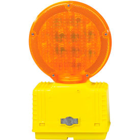 Cortina Safety Products 03-10-SBLG Cortina Solar Barricade Light, Yellow Body, Amber Lens, 03-10-SBLG, Price Per Each image.