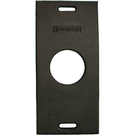 Cortina Safety Products 03-752-30 Cortina Recycled Rectangular 30Lb. Rubber Base, Black, 03-752-30 image.