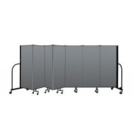 Screenflex Partitions CFSL-507CG Screenflex Portable Room Divider 7 Panel, 5H x 131"W, Fabric Color Gray image.